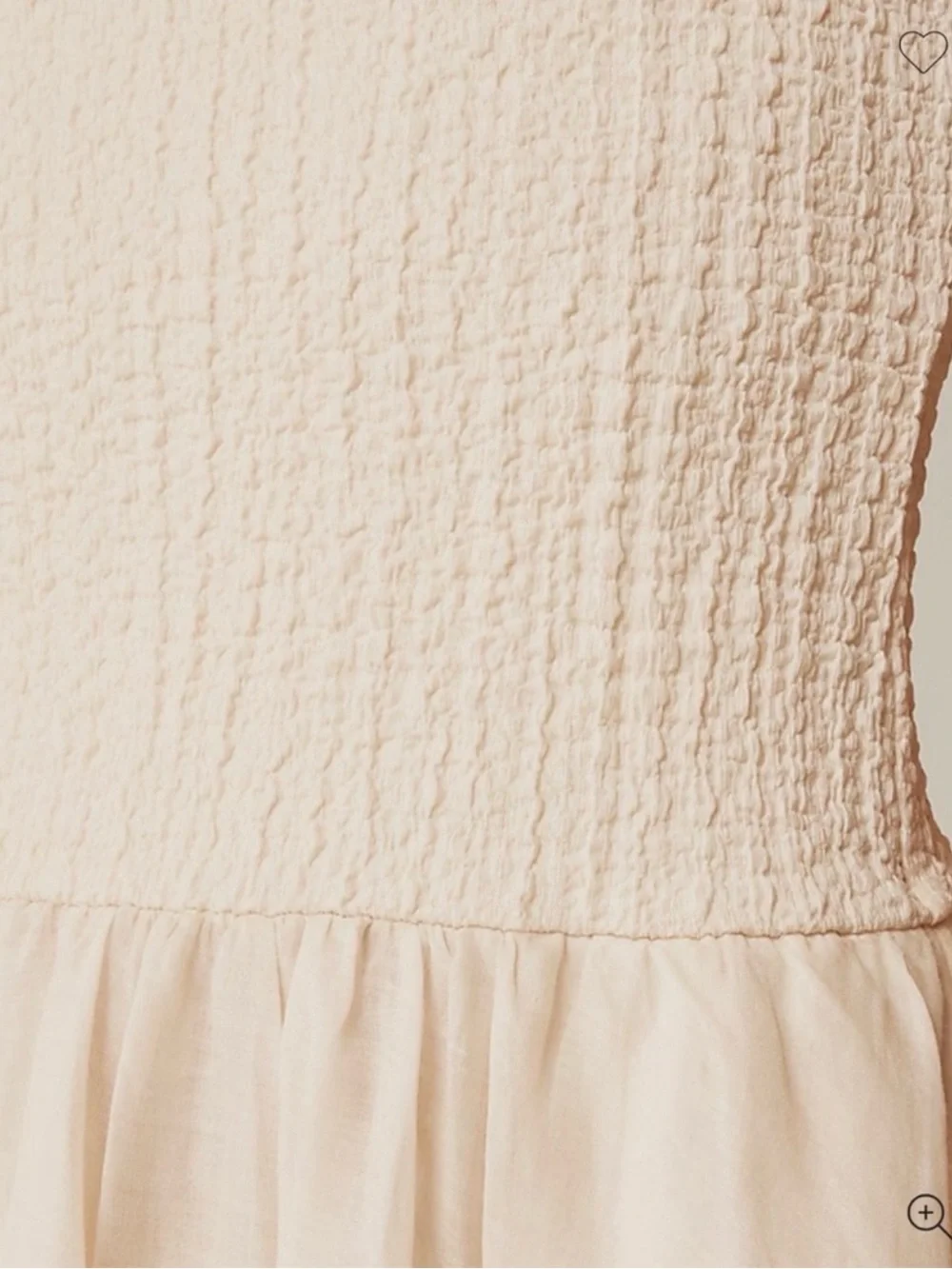 Jcrew Strapless Linen Cream Midi Dress - Elegant Smocked Bodice